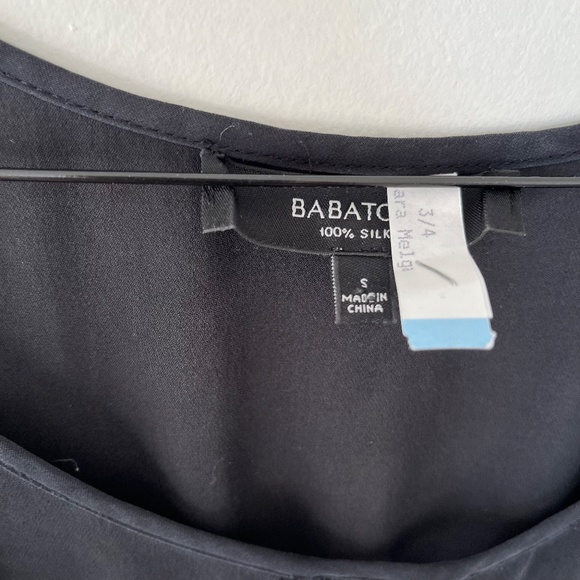 Aritzia Babaton⎜CUTOUT NECKLINE SILK MINI DRESS⎜SANDWASHED BLACK - Picture 13 of 16